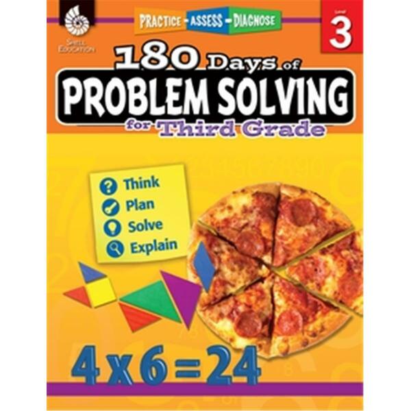 Shell Education 180 Days of Problem Solving for Third Grade SEP51615